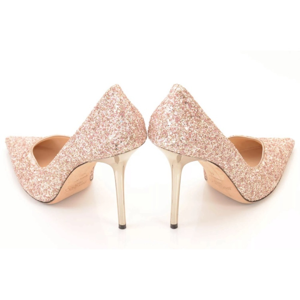 JIMMY CHOO Metallic glitter heels - Picture 2 of 4